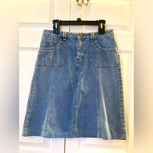 EUC Women’s French Cuff Denim Skirt